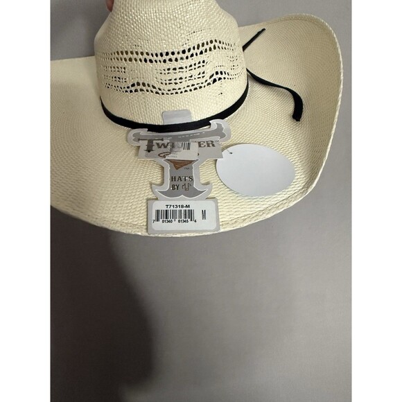 Twister 20x Pre-Shaped Straw Cowboy Hat Size Medium M - Picture 1 of 5